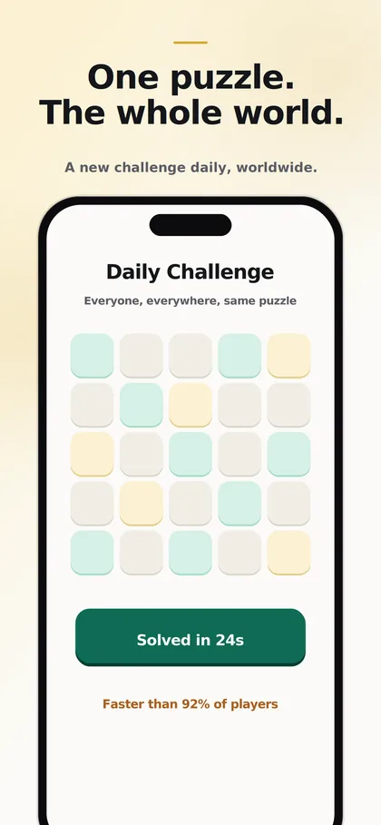 The daily global challenge in Brain Puzzle